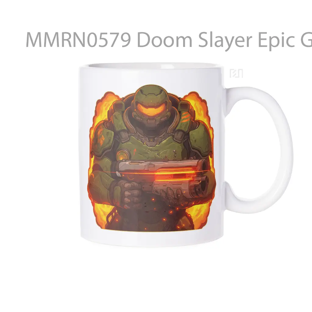 Doom Slayer Epic Gamer Gelas Keramik Mug