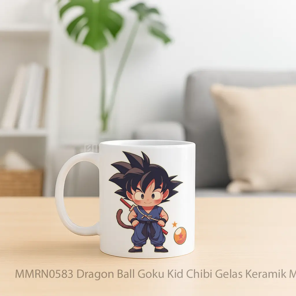 Dragon Ball Goku Kid Chibi Gelas Keramik Mug - Sudut 2