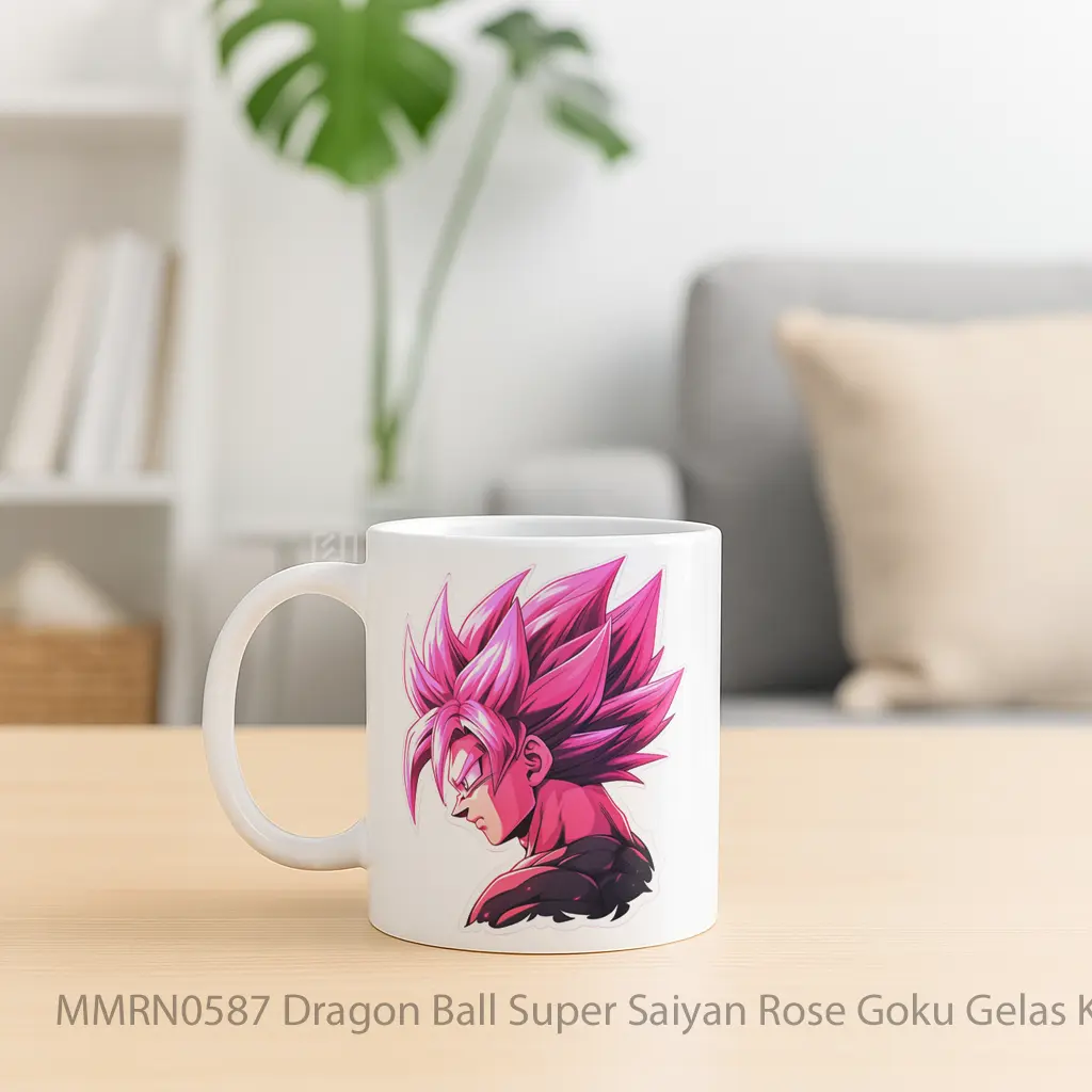 Dragon Ball Super Saiyan Rose Goku Gelas Keramik Mug - Sudut 2