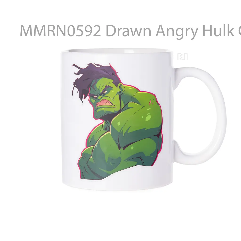 Drawn Angry Hulk Gelas Keramik Mug