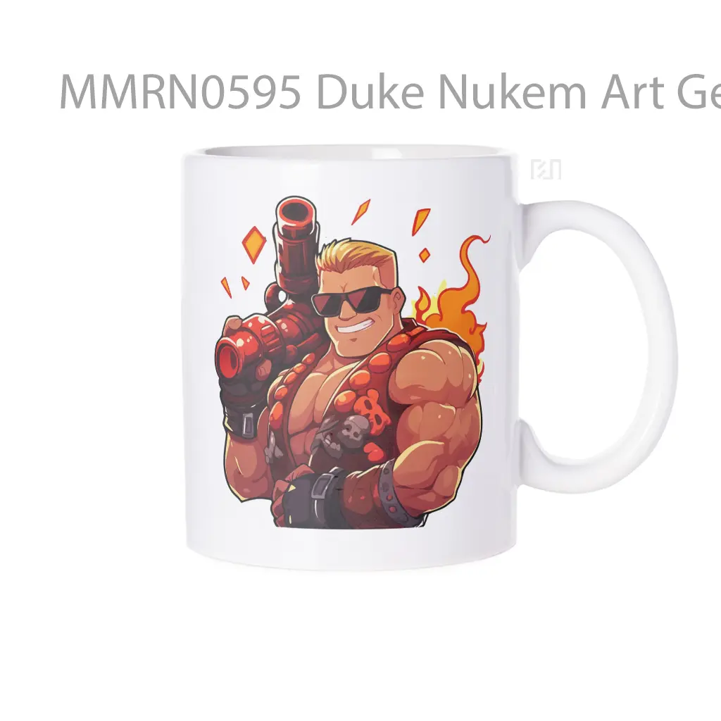 Duke Nukem Art Gelas Keramik Mug