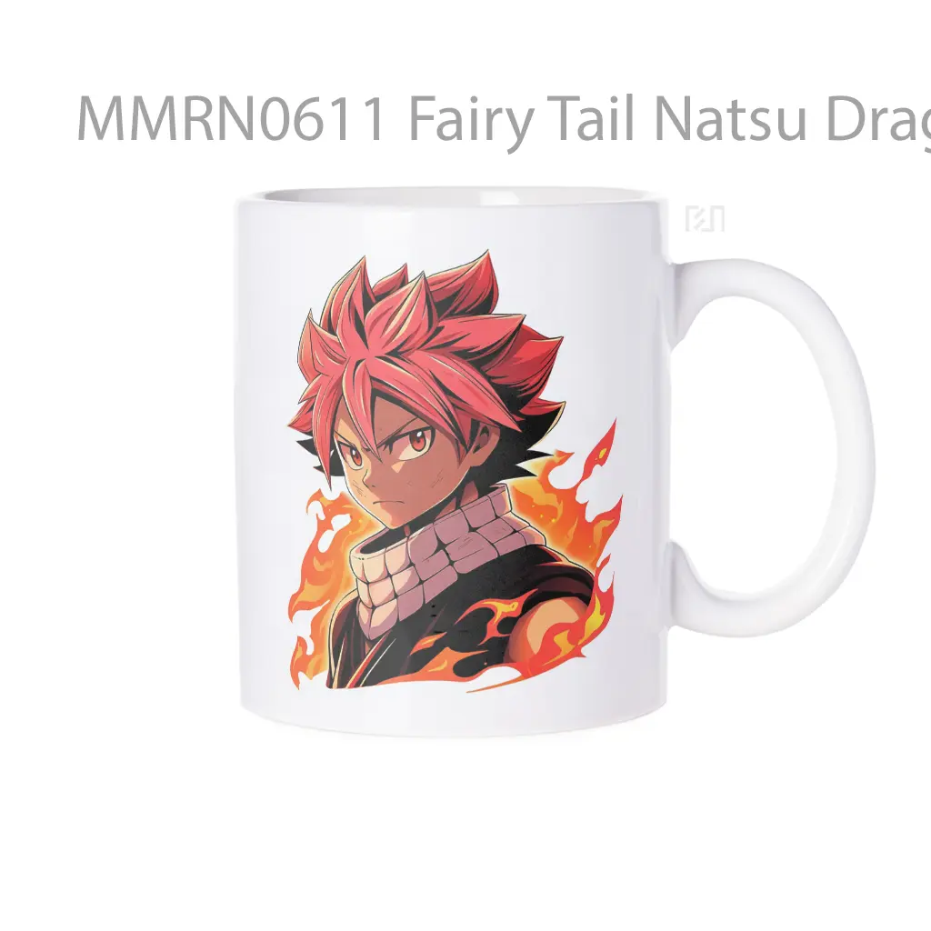 Fairy Tail Natsu Dragneel With Fire Gelas Keramik Mug