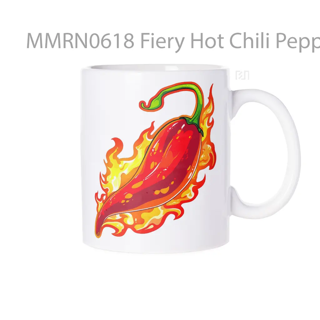 Fiery Hot Chili Pepper Gelas Keramik Mug