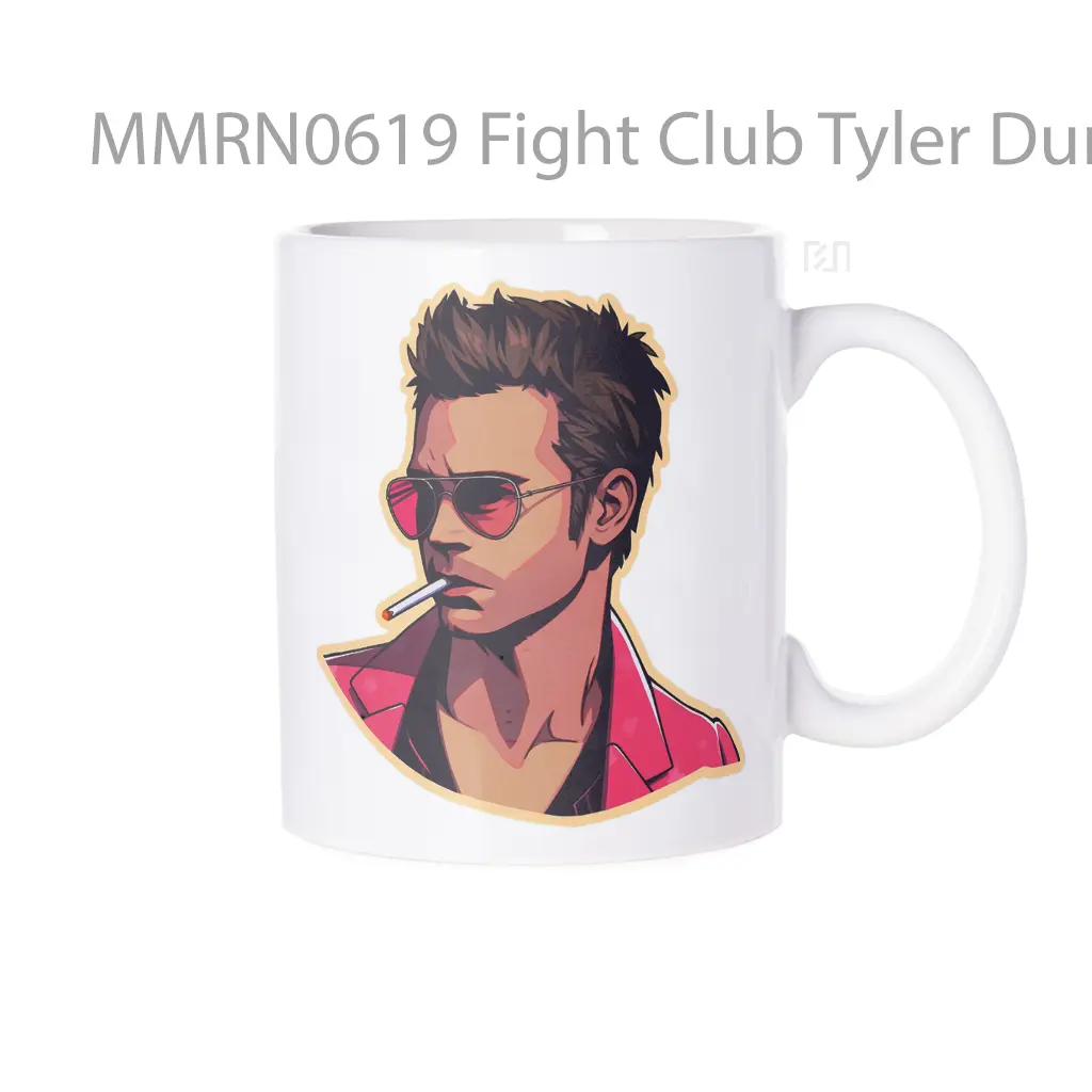 Fight Club Tyler Durden With Cigarette Gelas Keramik Mug