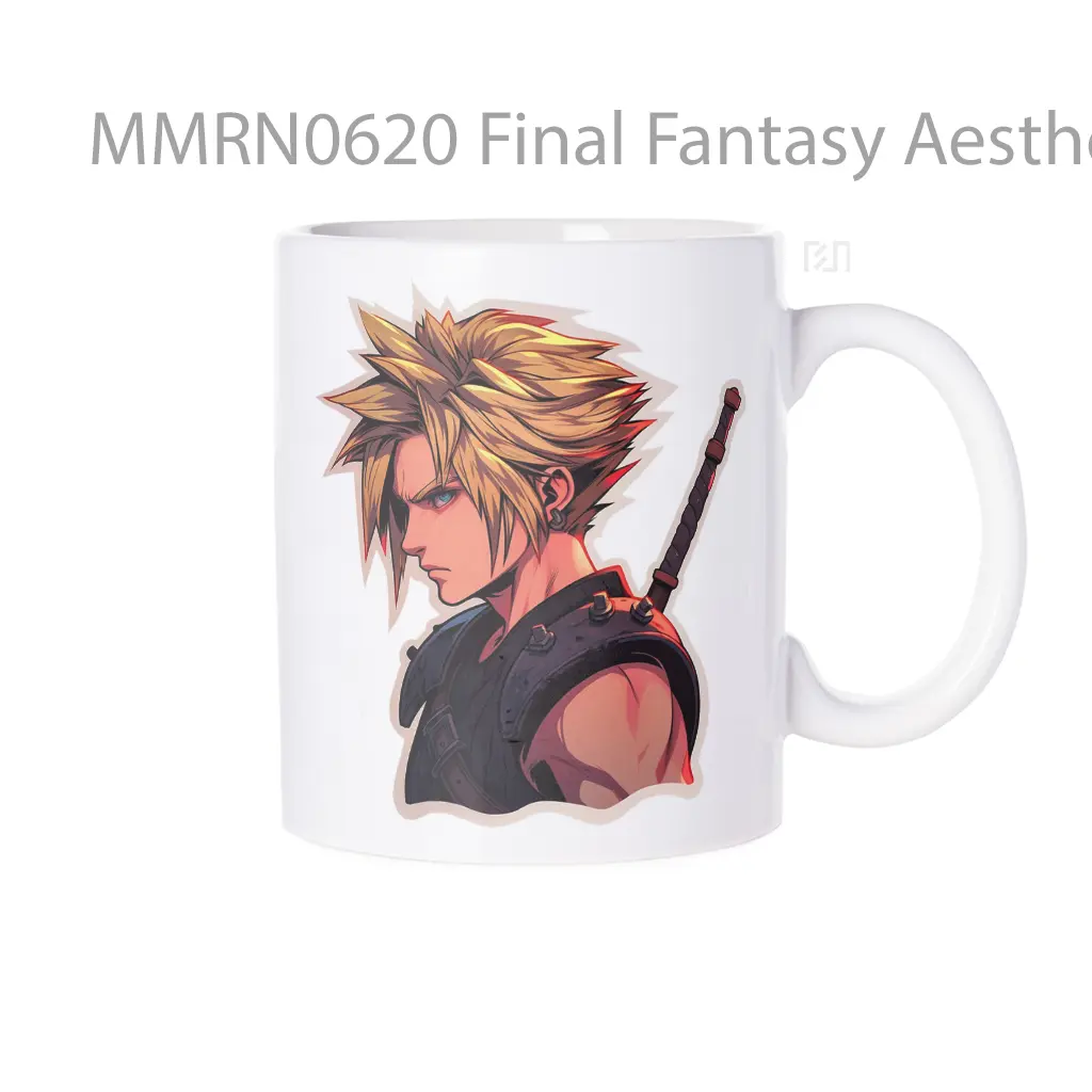 Final Fantasy Aesthetic Cloud Strife Gelas Keramik Mug