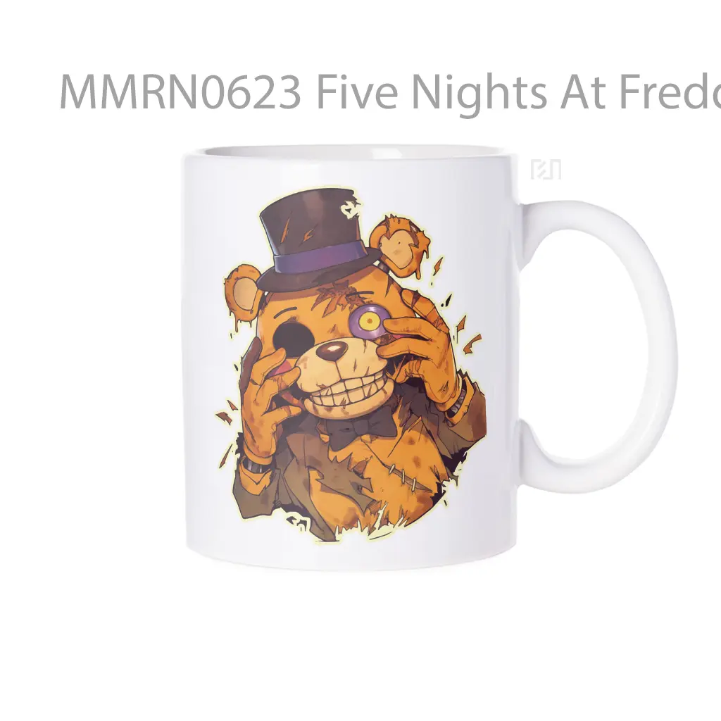 Five Nights At Freddys Freddy Fazbear Creepy Reveal Gelas Keramik Mug