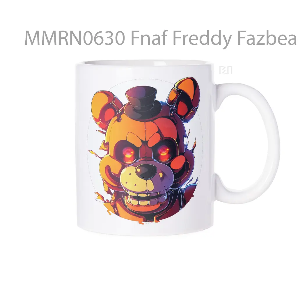 Fnaf Freddy Fazbear Round Gelas Keramik Mug