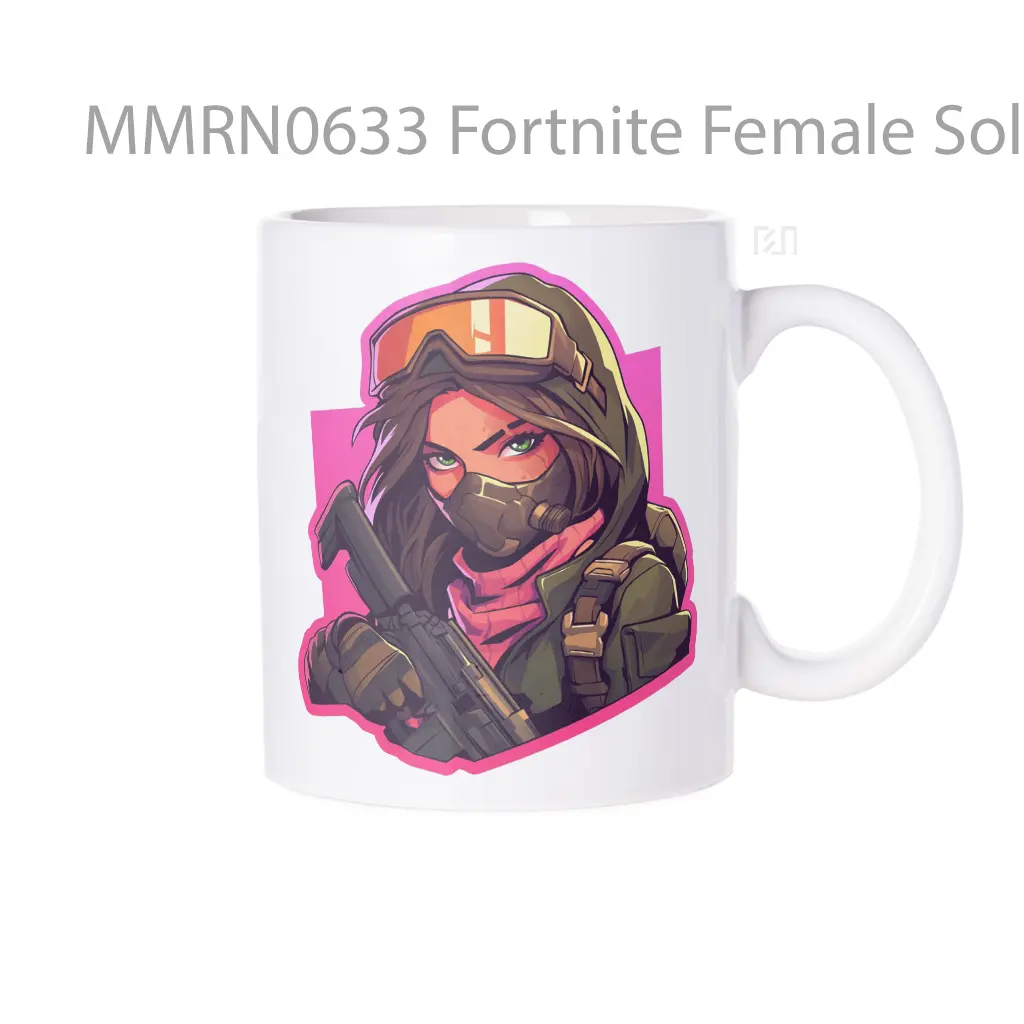 Fortnite Female Soldier Gelas Keramik Mug