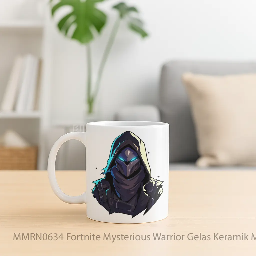 Fortnite Mysterious Warrior Gelas Keramik Mug - Sudut 2