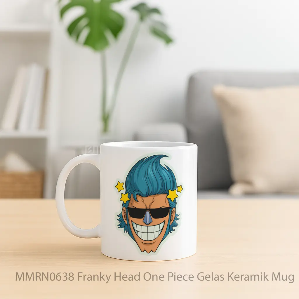 Franky Head One Piece Gelas Keramik Mug - Sudut 2