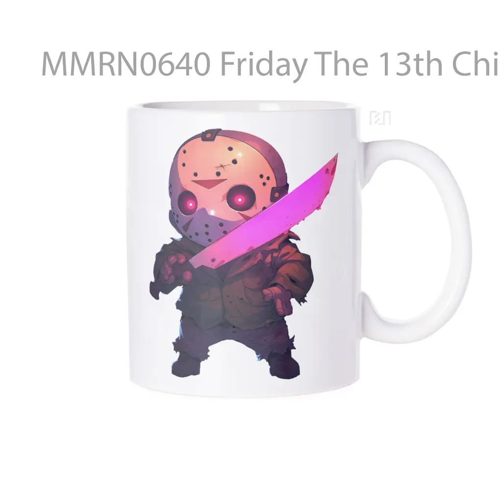 Friday The 13th Chibi Jason Voorhees Glowing Machete Gelas Keramik Mug