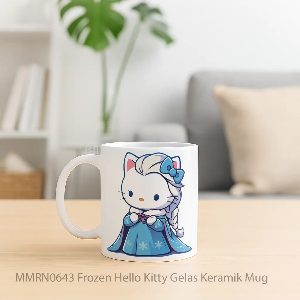 Frozen Hello Kitty Gelas Keramik Mug - Sudut 2