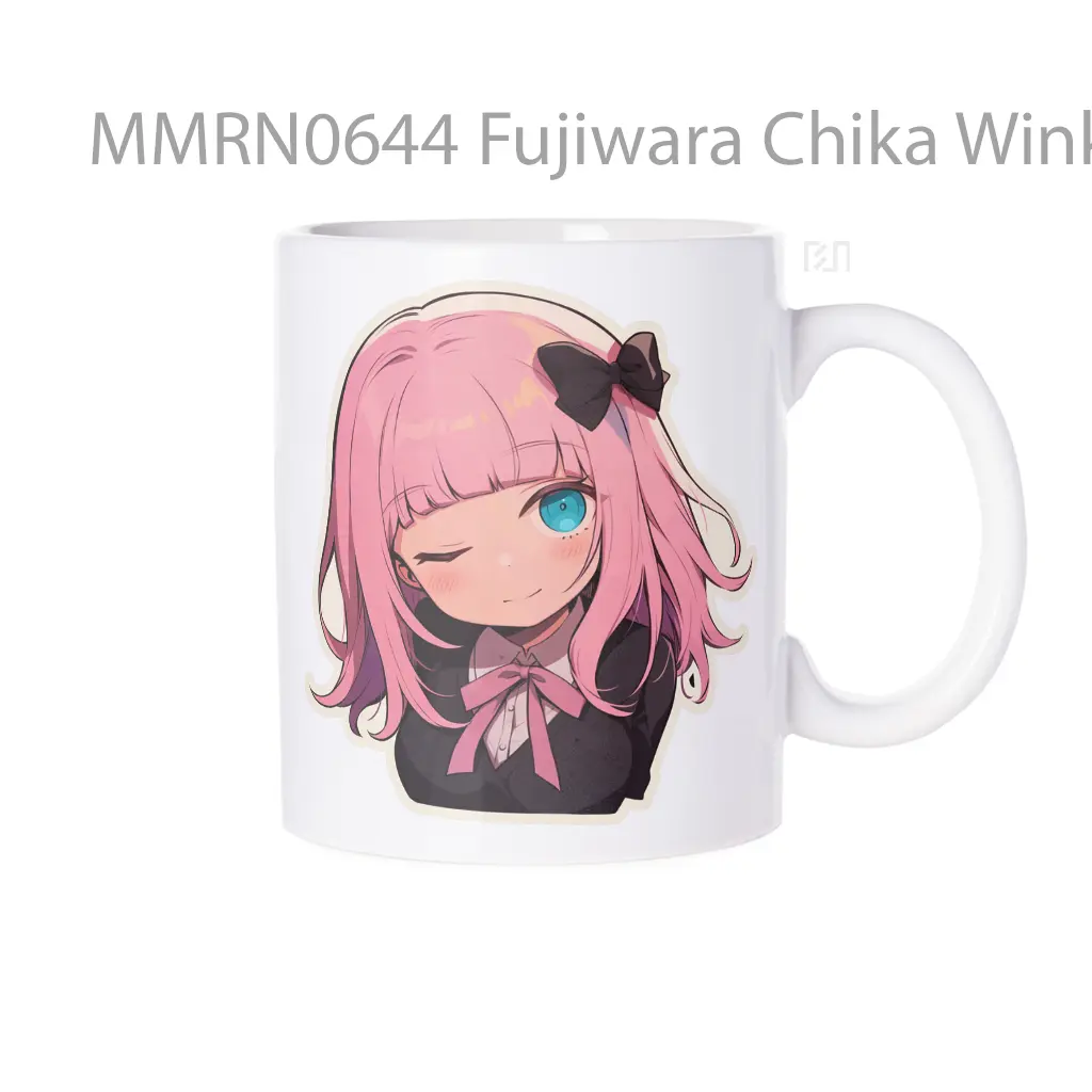 Fujiwara Chika Winking Gelas Keramik Mug
