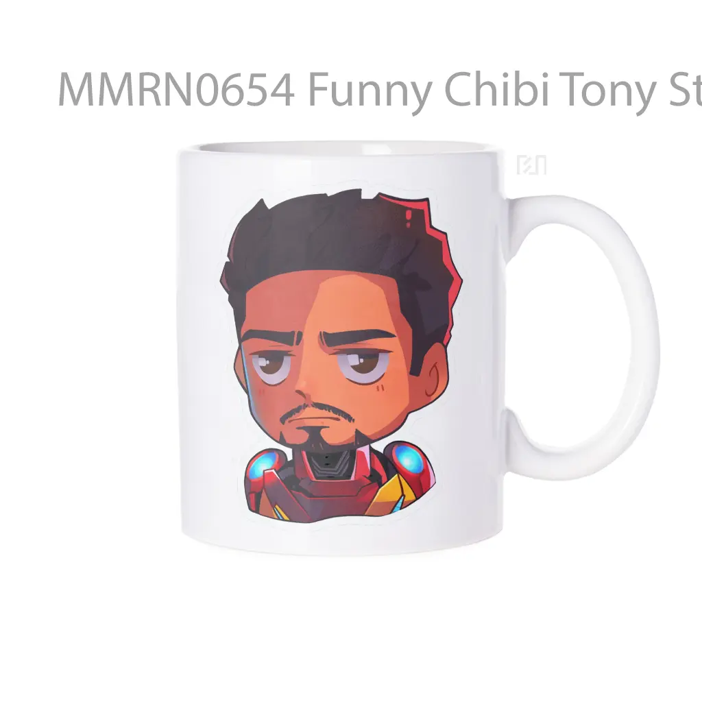 Funny Chibi Tony Stark Gelas Keramik Mug