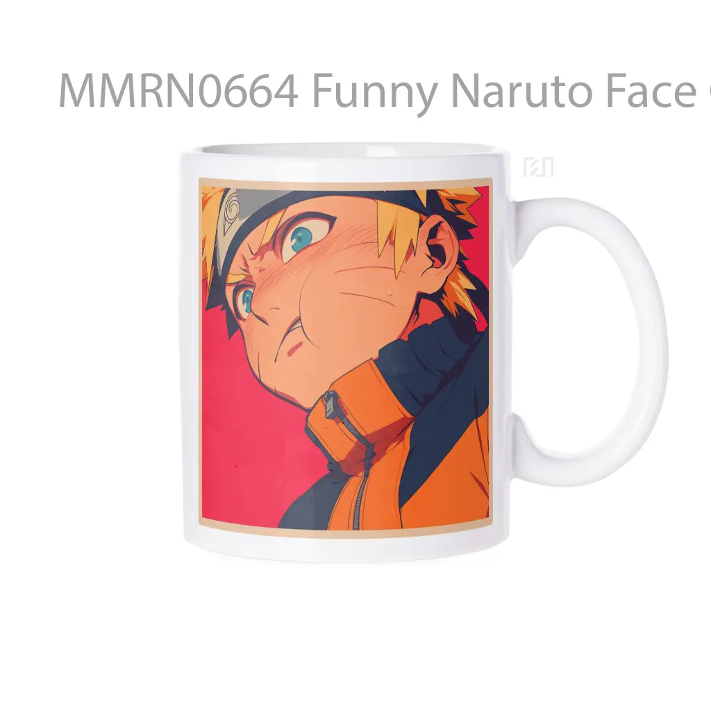 Funny Naruto Face Gelas Keramik Mug