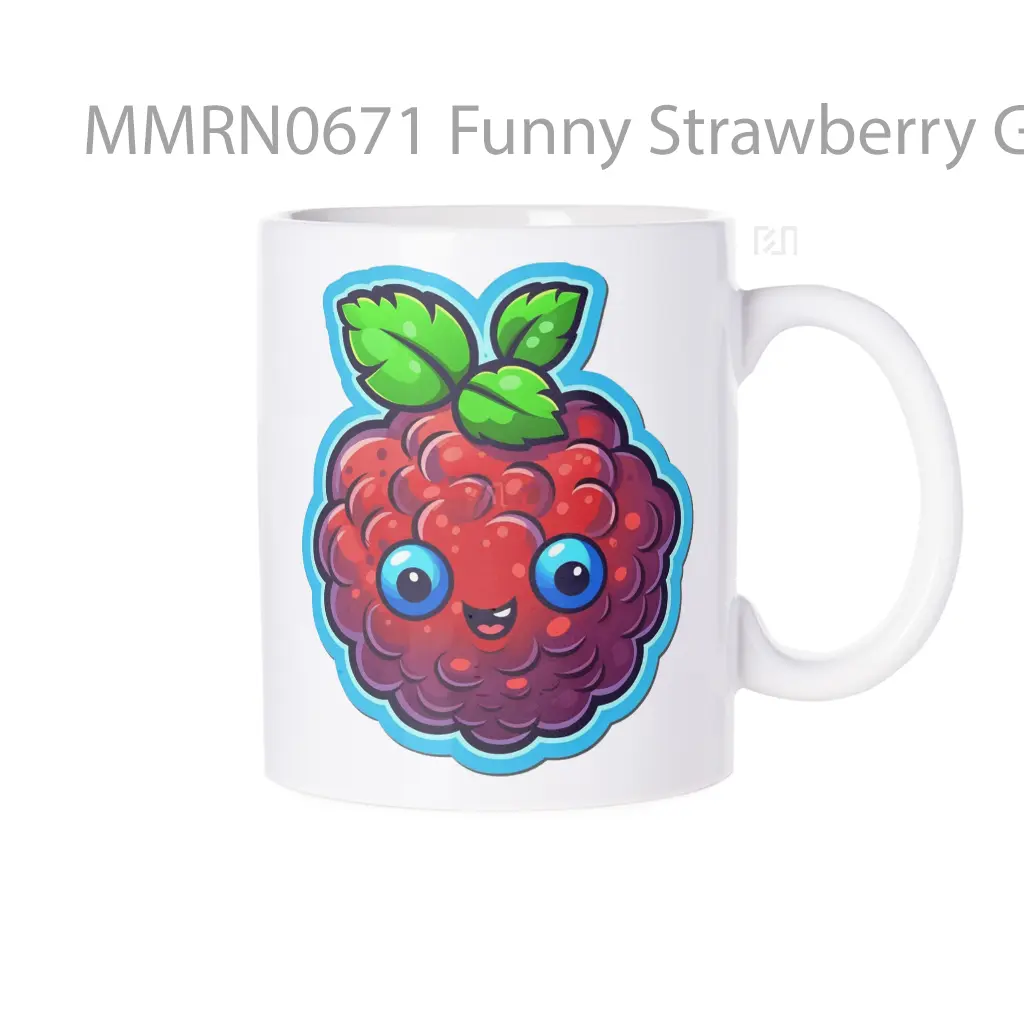 Funny Strawberry Gelas Keramik Mug