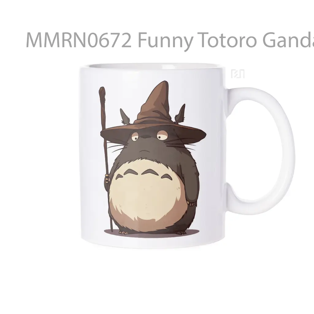 Funny Totoro Gandalf Hat Gelas Keramik Mug