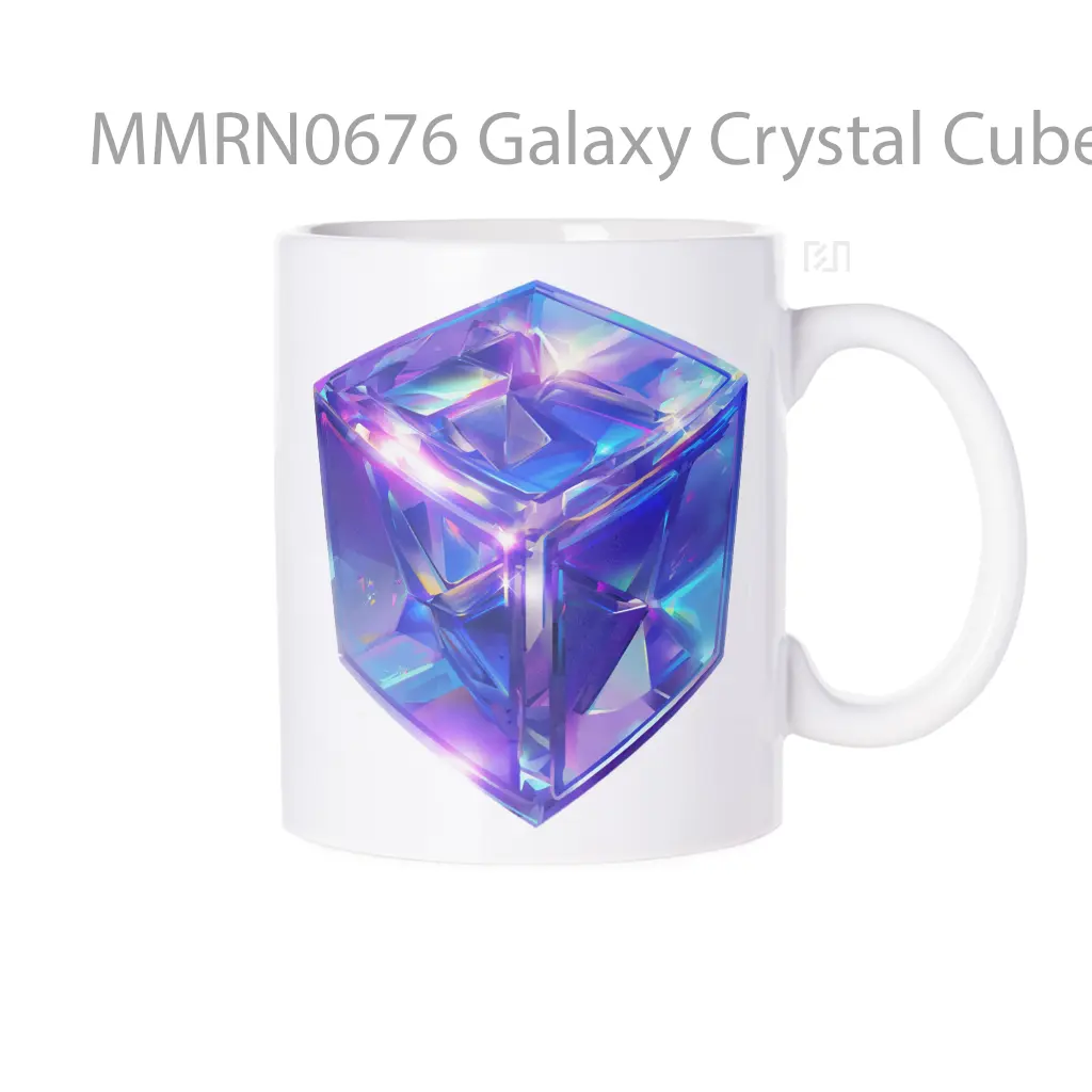 Galaxy Crystal Cube Gelas Keramik Mug