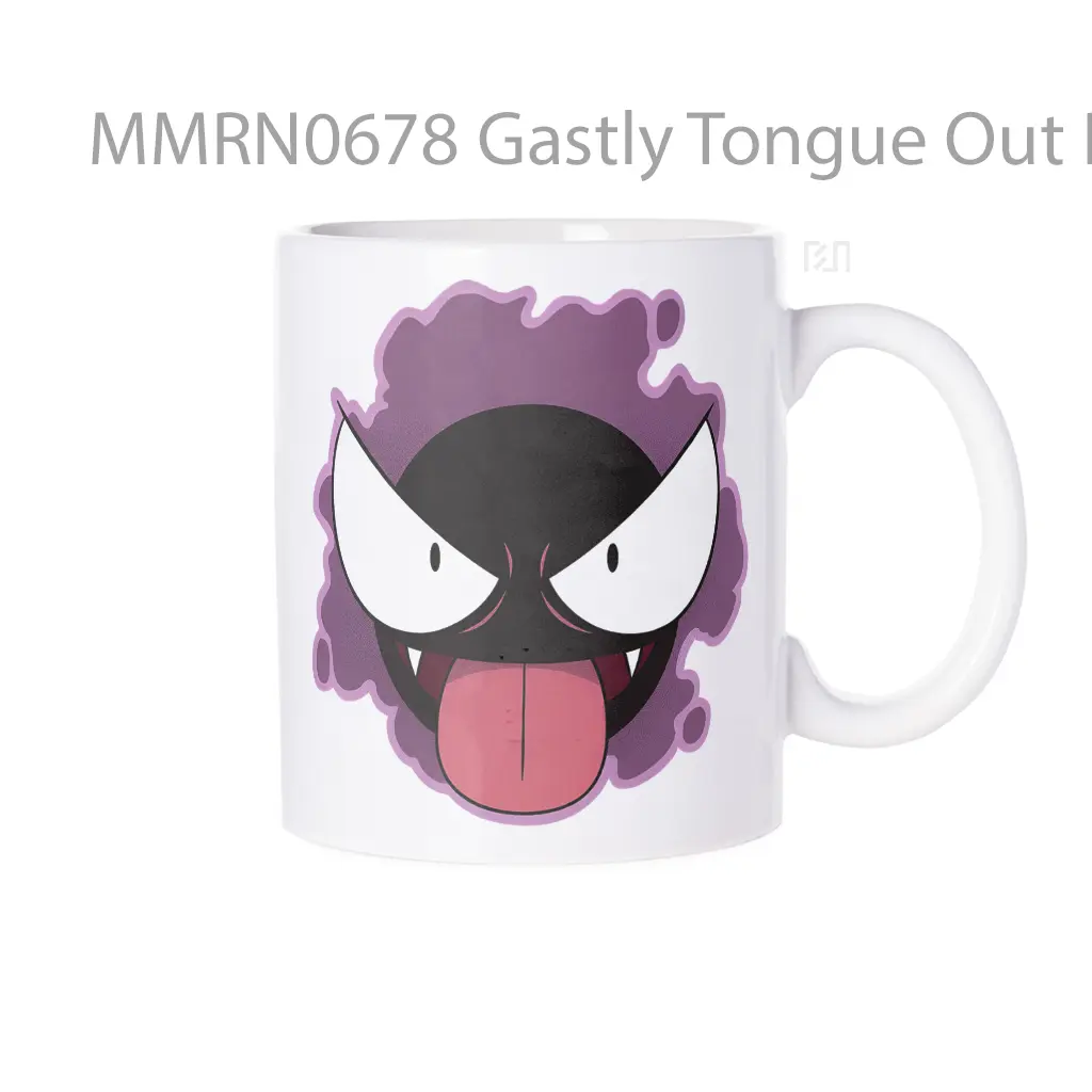 Gastly Tongue Out Pokemon Gelas Keramik Mug
