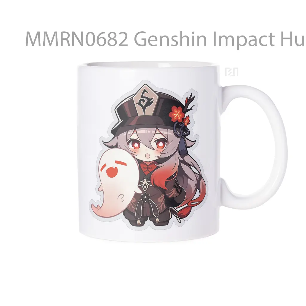 Genshin Impact Hu Tao And Ghost Gelas Keramik Mug