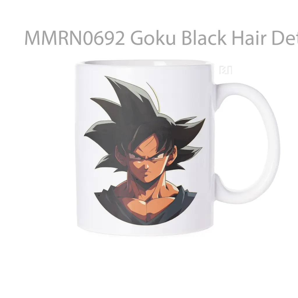 Goku Black Hair Determined Look Gelas Keramik Mug