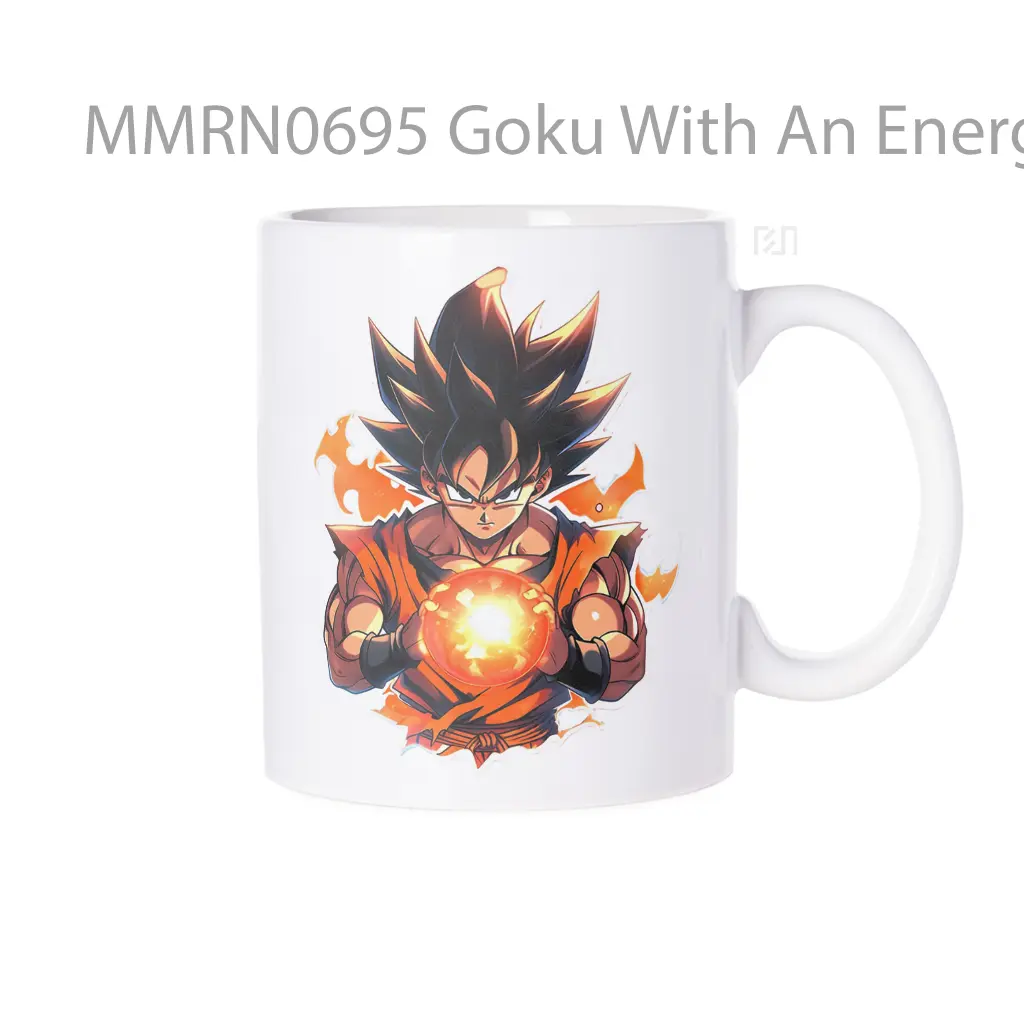 Goku With An Energy Ball Gelas Keramik Mug