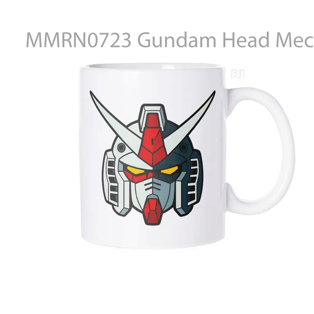 Gundam Head Mecha Anime Gelas Keramik Mug
