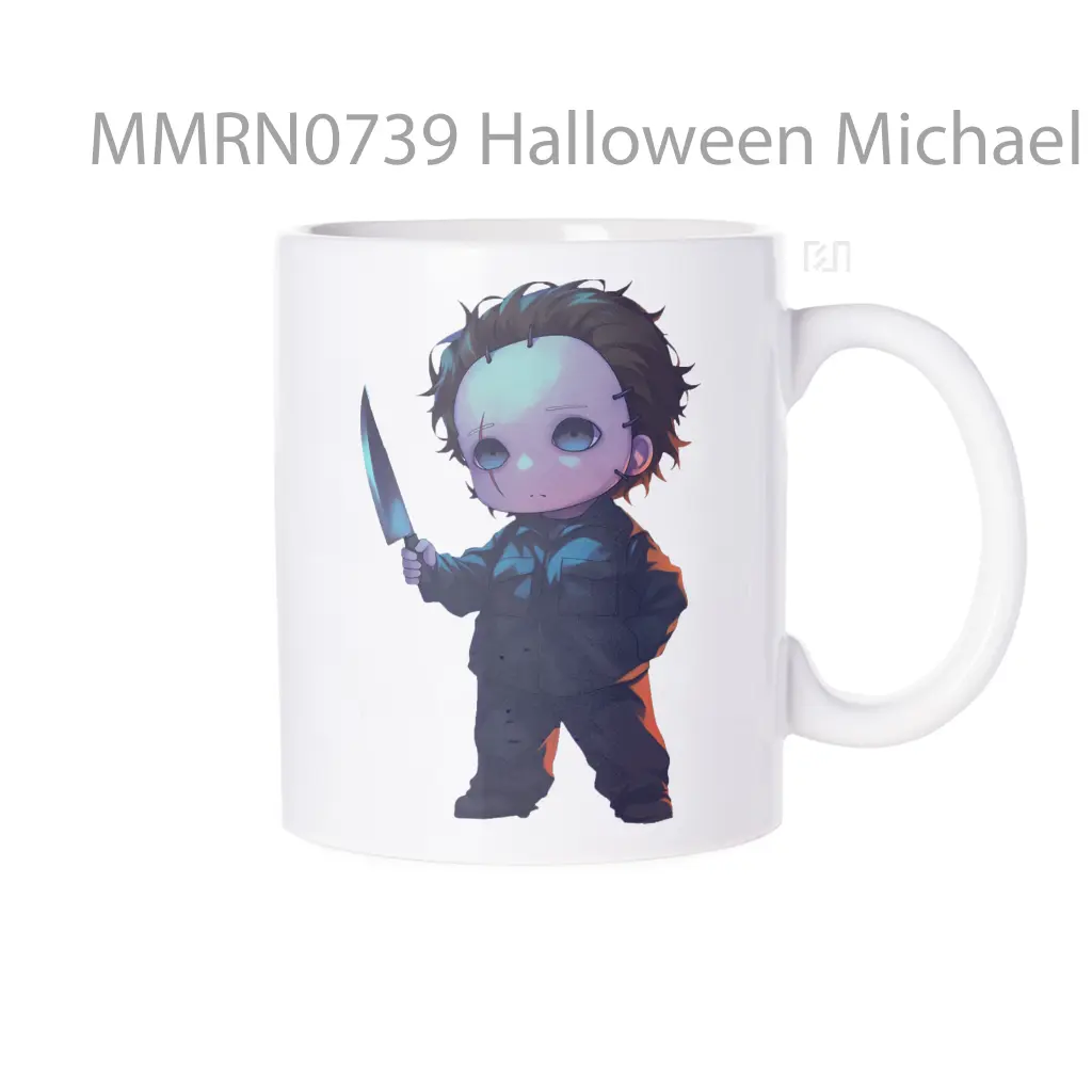 Halloween Michael Myers Chibi Gelas Keramik Mug