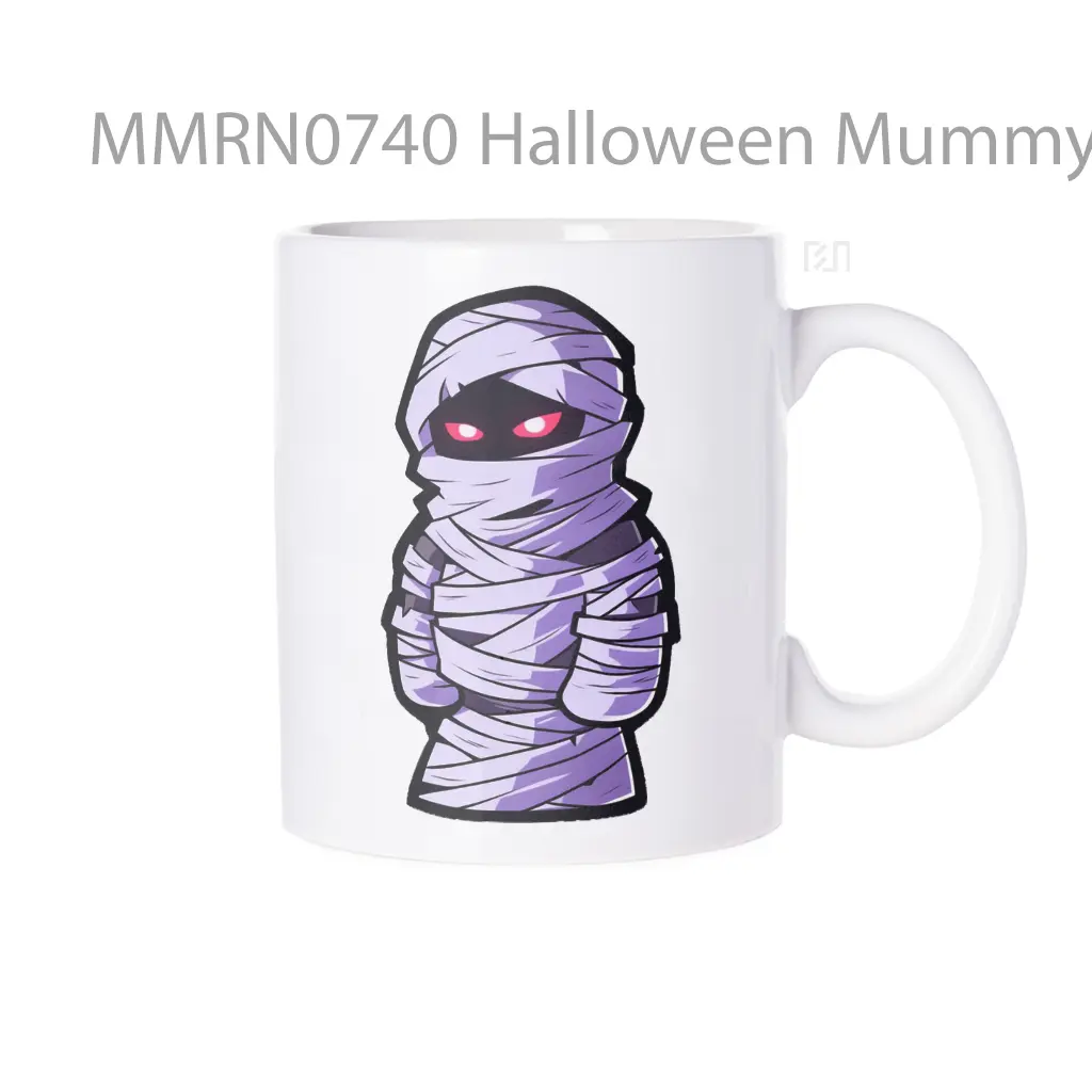 Halloween Mummy With Red Eyes Gelas Keramik Mug