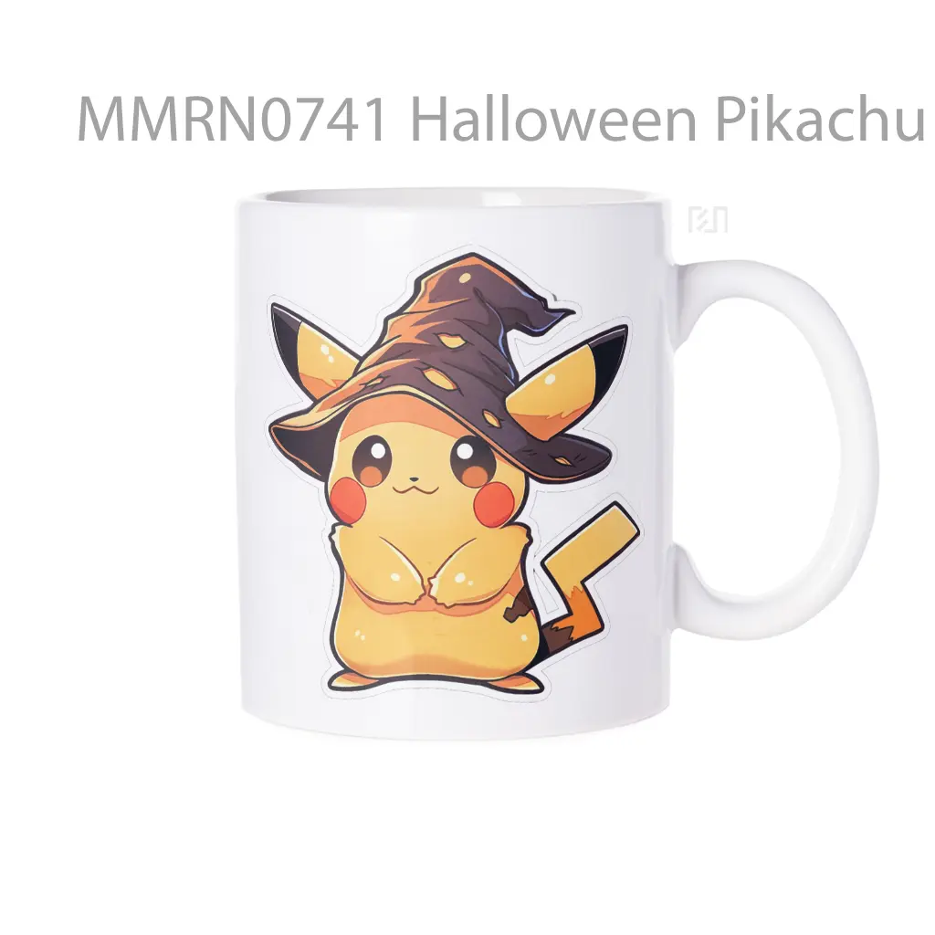 Halloween Pikachu With Witch Hat Gelas Keramik Mug