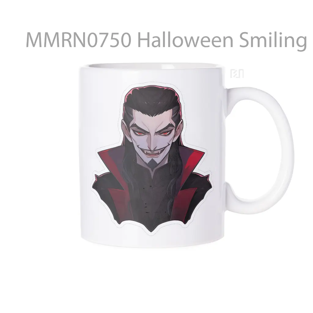 Halloween Smiling Dracula Gelas Keramik Mug