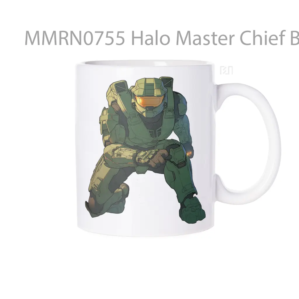 Halo Master Chief Battle Pose Gelas Keramik Mug