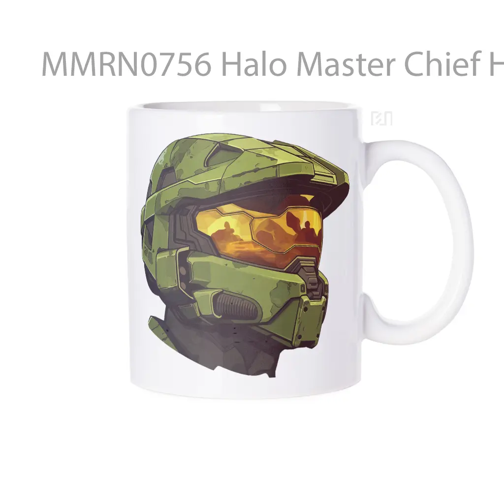 Halo Master Chief Helmet Iconic Visor Gelas Keramik Mug