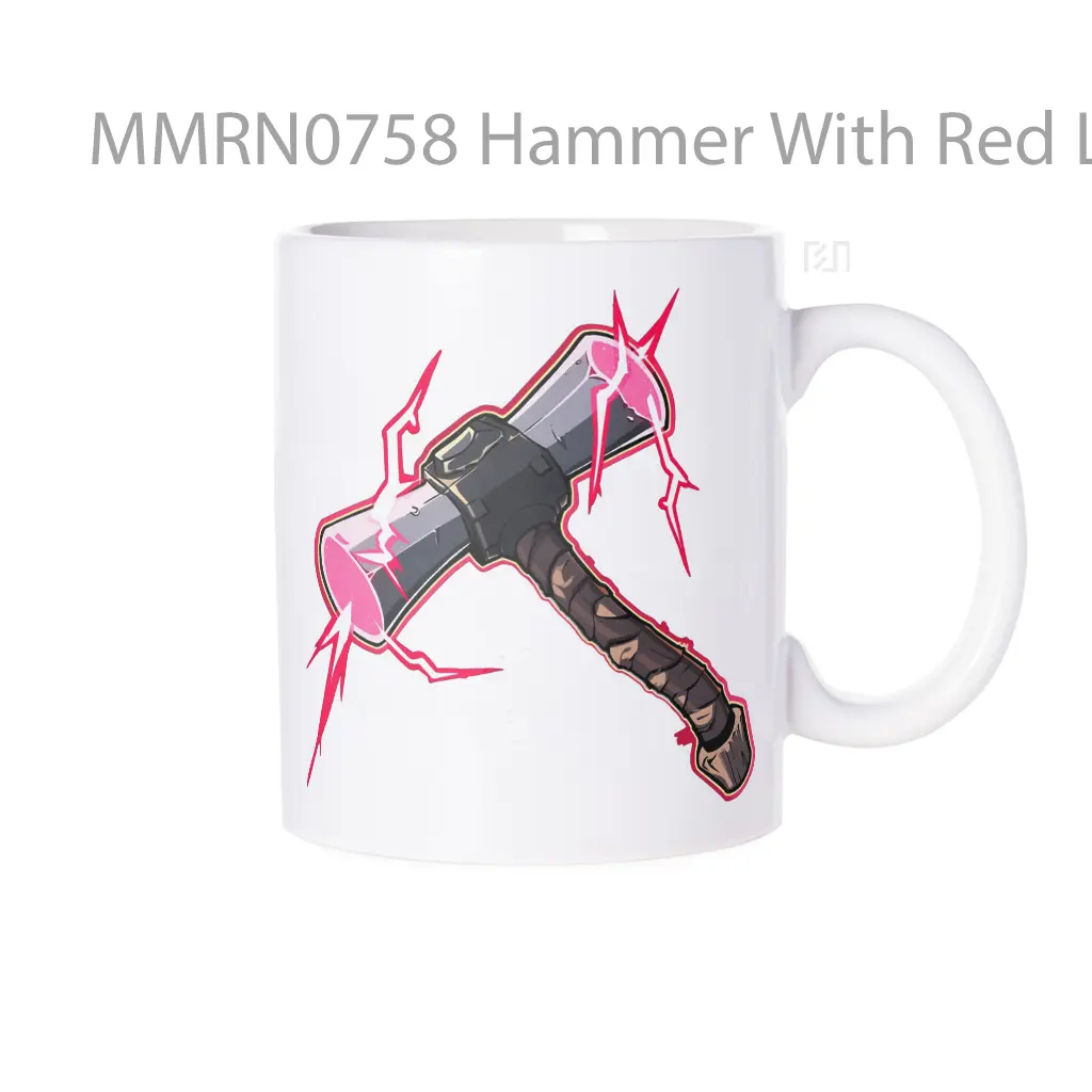 Hammer With Red Lightning Bolts Gelas Keramik Mug