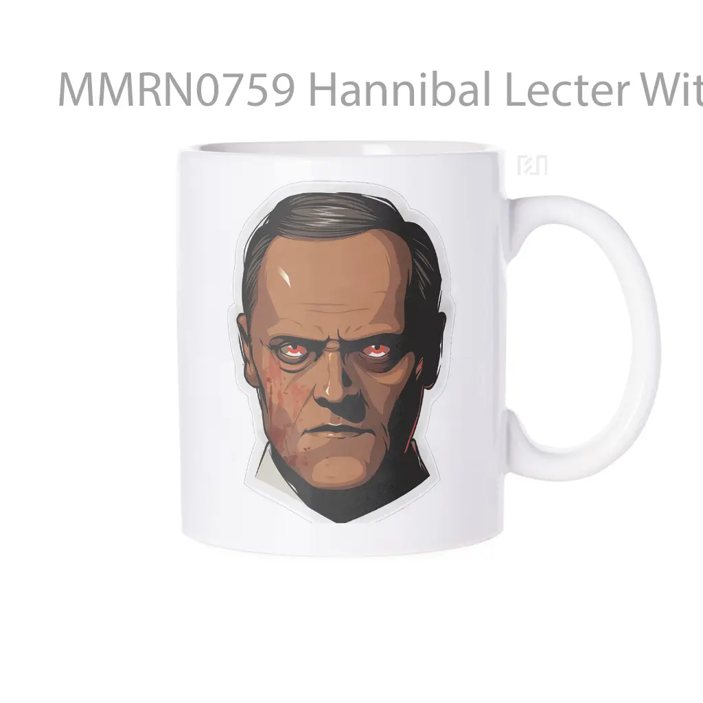 Hannibal Lecter With Red Eyes Gelas Keramik Mug