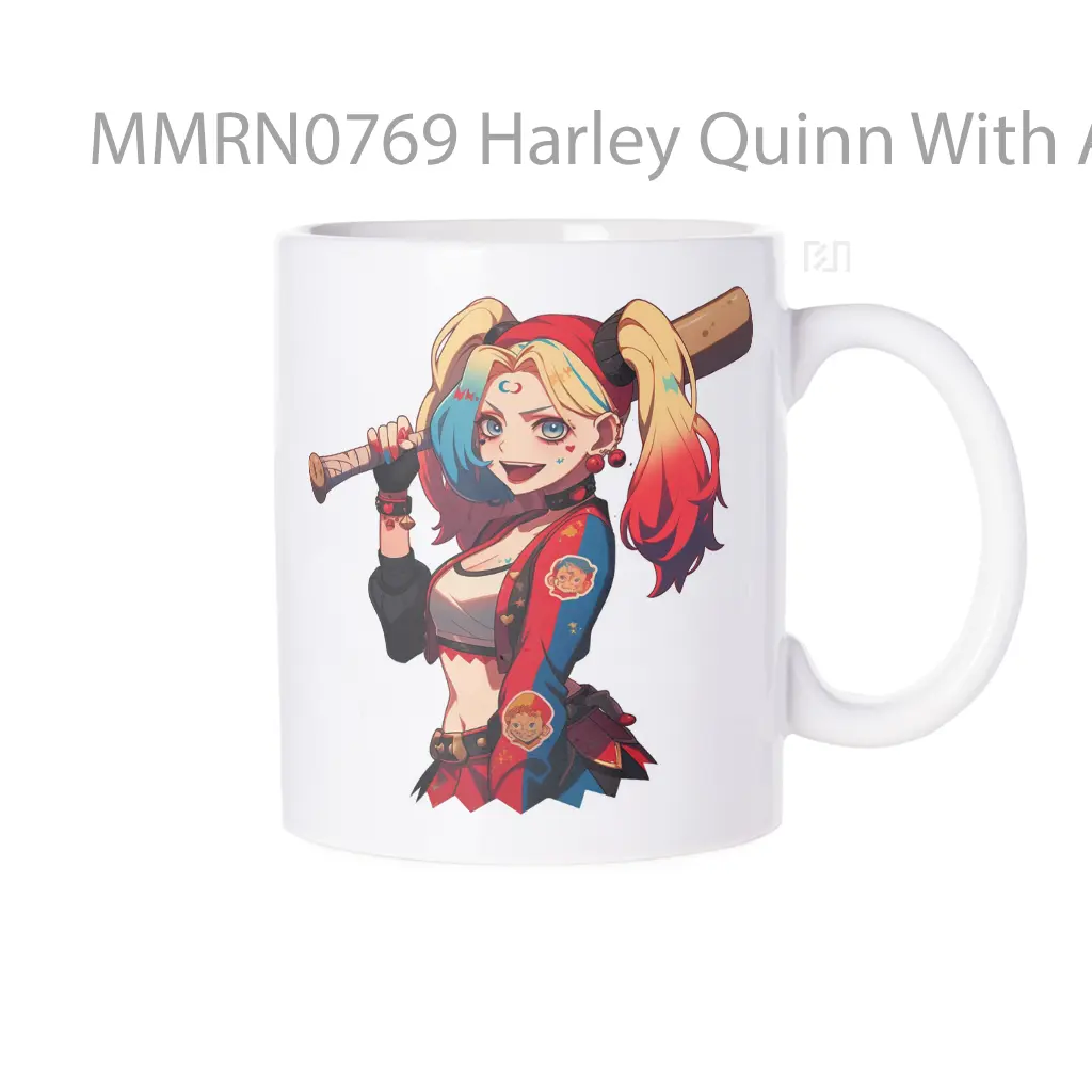 Harley Quinn With A Bat Dc Comic Gelas Keramik Mug