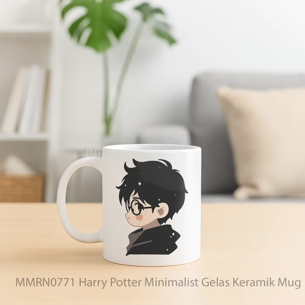 Harry Potter Minimalist Gelas Keramik Mug - Sudut 2