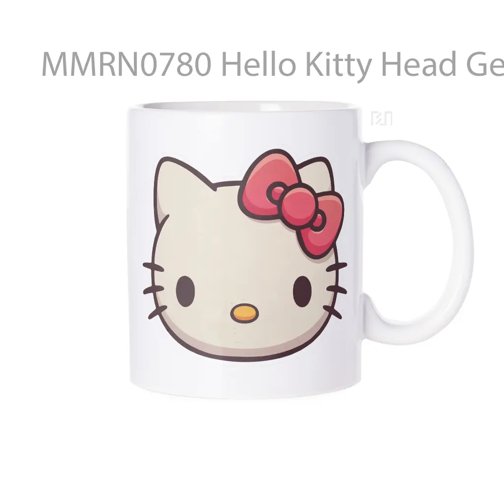 Hello Kitty Head Gelas Keramik Mug