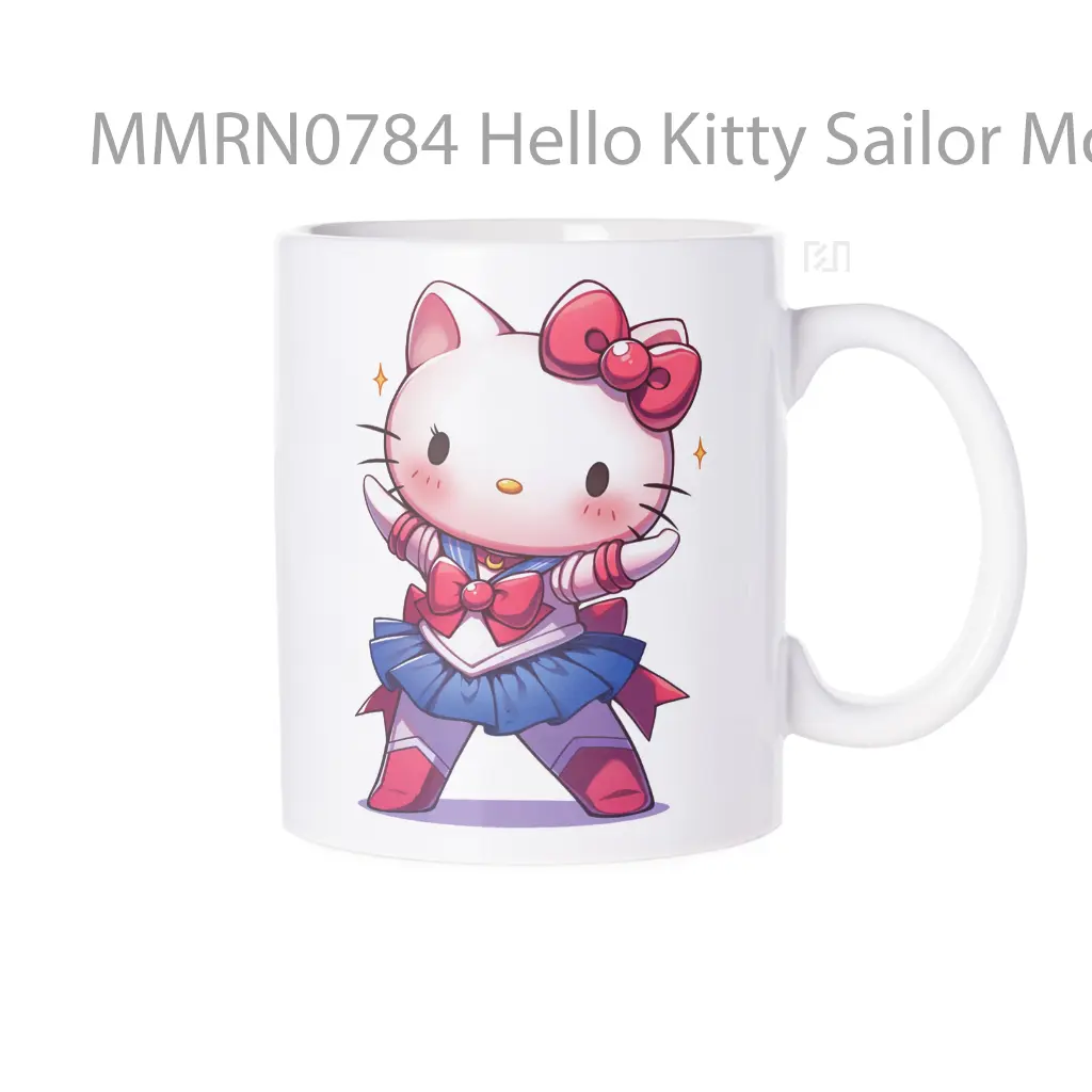 Hello Kitty Sailor Moon Cute Pose Clipart Gelas Keramik Mug