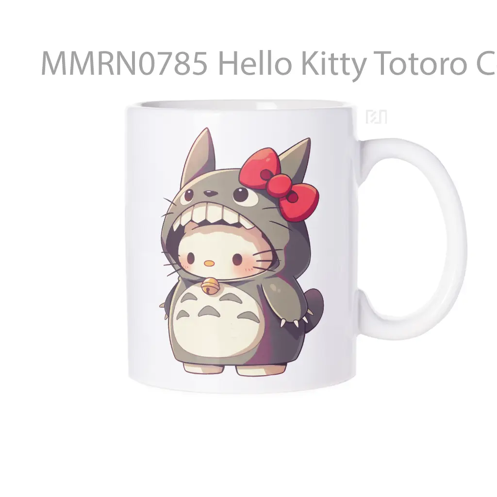 Hello Kitty Totoro Cosplay Gelas Keramik Mug