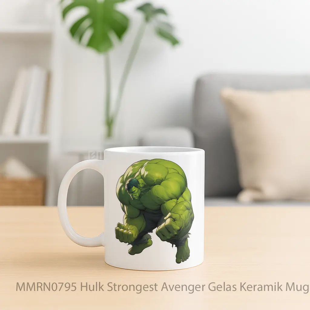 Hulk Strongest Avenger Gelas Keramik Mug - Sudut 2