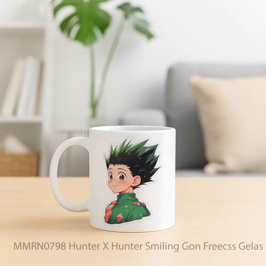 Hunter X Hunter Smiling Gon Freecss Gelas Keramik Mug - Sudut 2