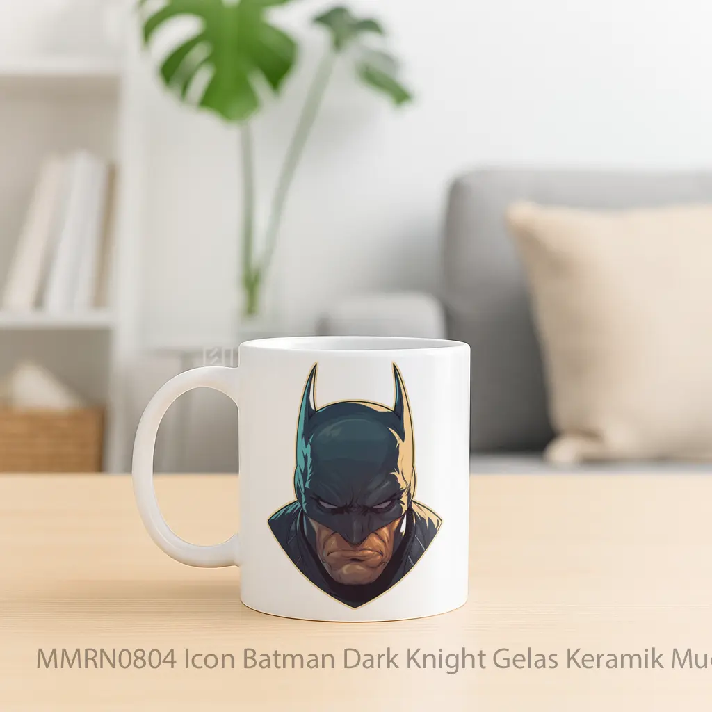 Icon Batman Dark Knight Gelas Keramik Mug - Sudut 2