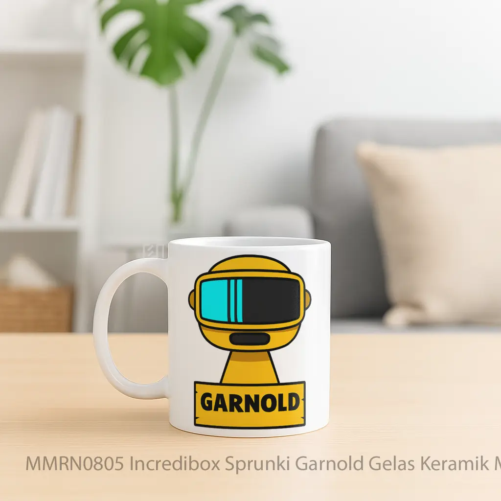 Incredibox Sprunki Garnold Gelas Keramik Mug - Sudut 2