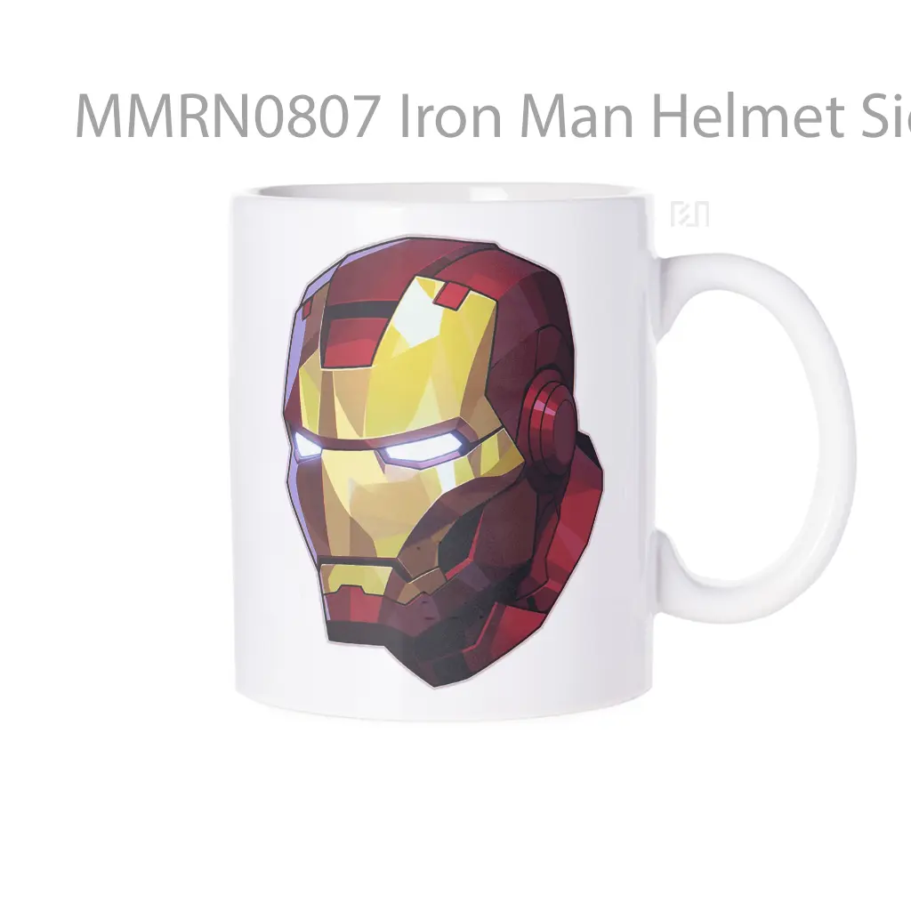 Iron Man Helmet Side Gelas Keramik Mug