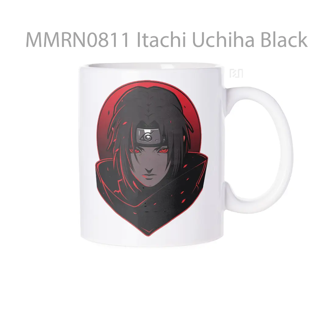 Itachi Uchiha Black Red Gelas Keramik Mug