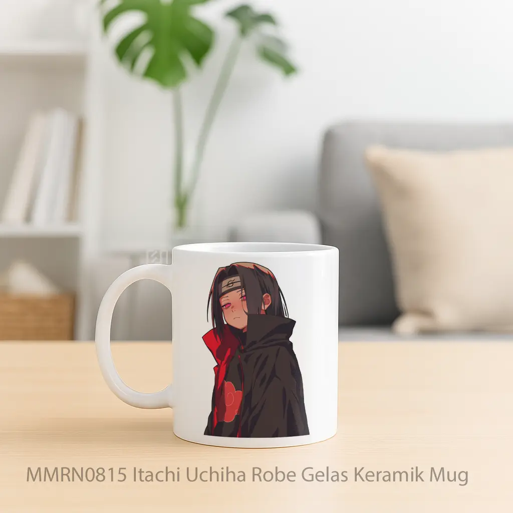 Itachi Uchiha Robe Gelas Keramik Mug - Sudut 2