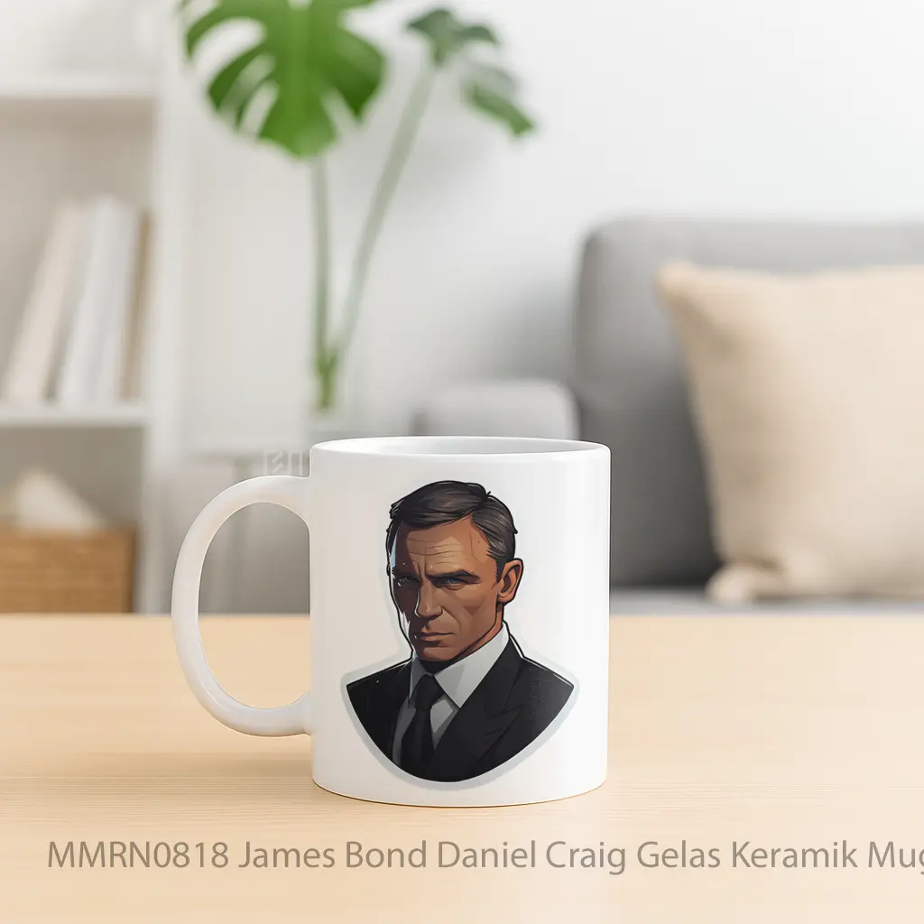 James Bond Daniel Craig Gelas Keramik Mug - Sudut 2
