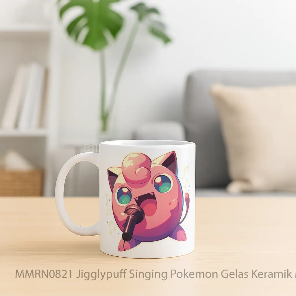 Jigglypuff Singing Pokemon Gelas Keramik Mug - Sudut 2