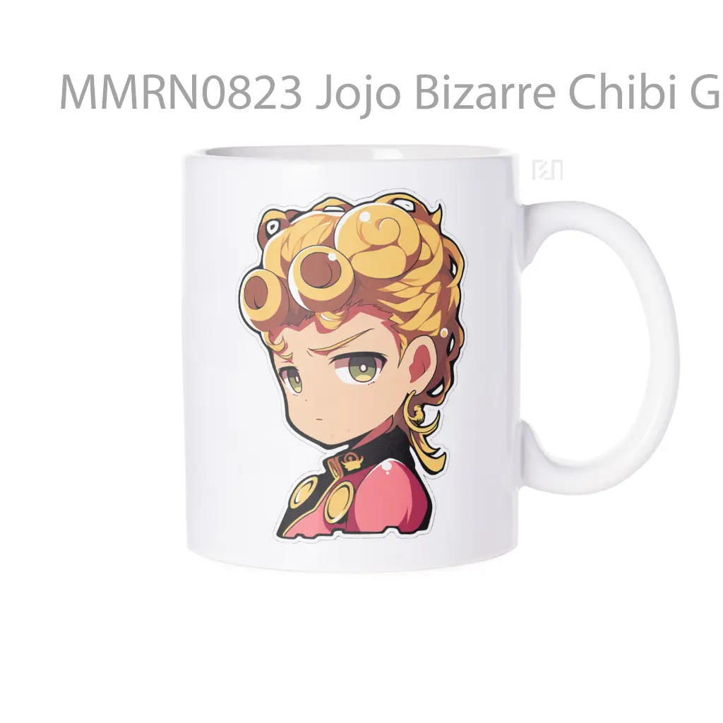 Jojo Bizarre Chibi Giorno Giovanna Gelas Keramik Mug